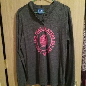 Portland Trailblazer Adidas long sleeve shirt SZ M